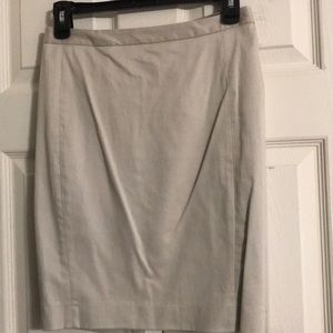 Knee length beige skirt !